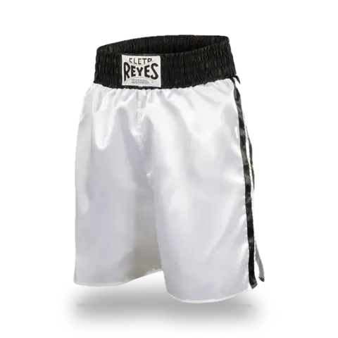 Short de boxe anglaise Cleto Reyes, blanc et noir