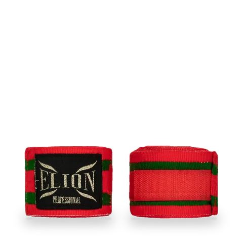 Bandes de boxe Elion 4,5 m, rouge et vert