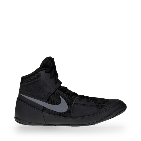 Chaussures de lutte et multiboxe boxe Nike Fury, noir et gris