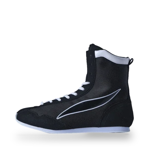 Chaussures de boxe Elion Volante, noir et blanc