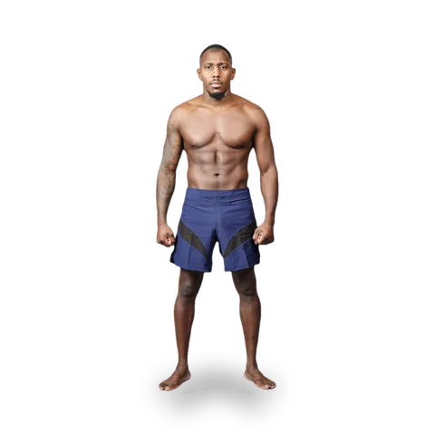 Short MMA Elion Seyant, bleu marine et noir
