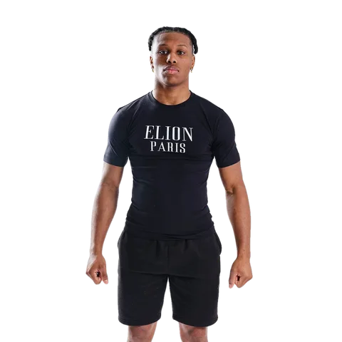 T-shirt Elion, noir et blanc