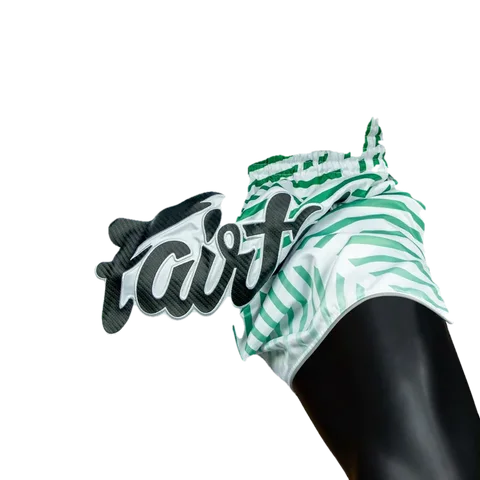 Short de boxe thaï Fairtex Racer, blanc