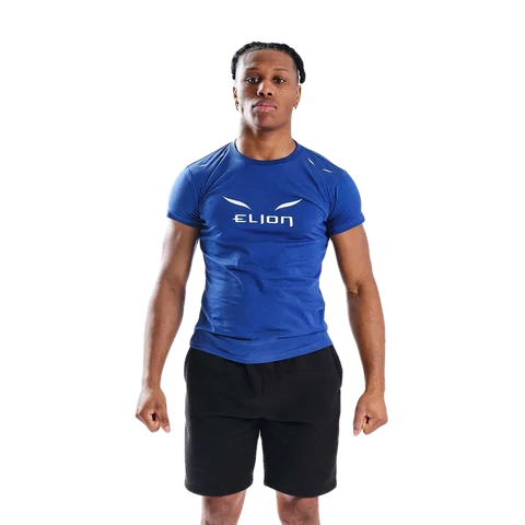T-shirt Elion Ring Walk, bleu et blanc