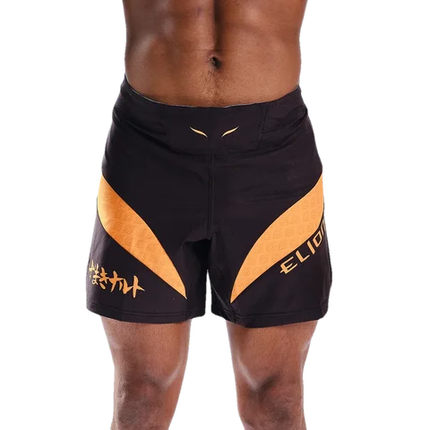 Short MMA Naruto × Elion Seyant, Naruto noir et orange