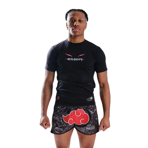 T-shirt Naruto × Elion, Akatsuki noir et rouge
