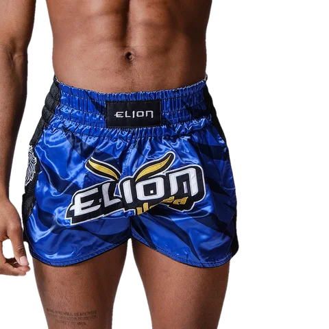 Short de boxe thaï Elion Raja, bleu marine