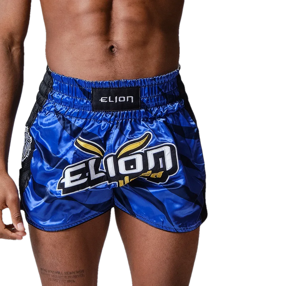 Short de boxe thaï Elion Raja, bleu marine