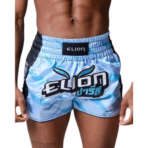 Short de boxe thaï Elion Raja, bleu ciel