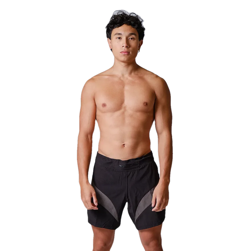 Short MMA Elion Seyant Gladiator, noir et gris