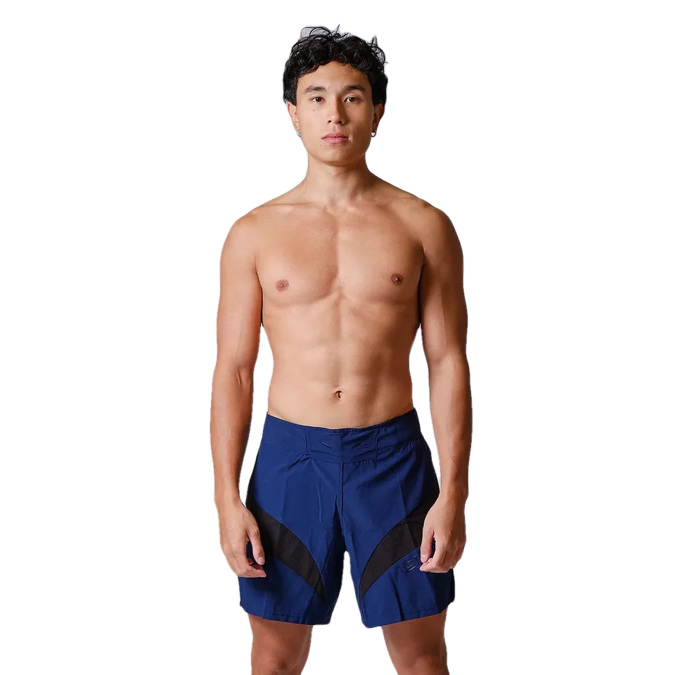 Short MMA Elion Seyant Gladiator, bleu marine et noir