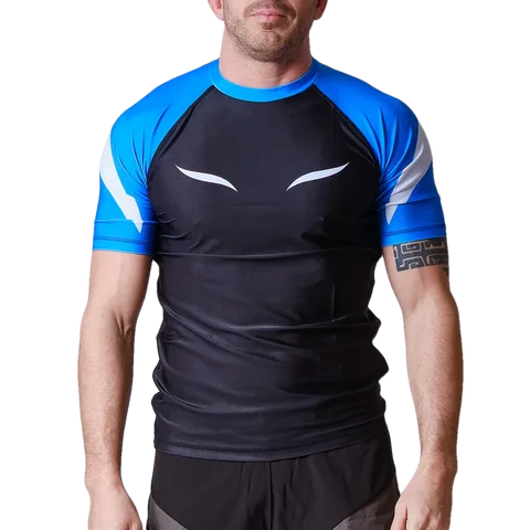 Rashguard Elion JJB Squale manches courtes, bleu