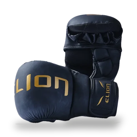 Gants MMA Elion Super Sparring, noir et or
