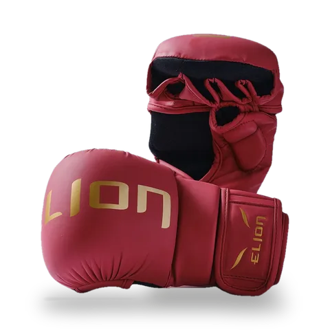Gants MMA Elion Super Sparring, bordeaux et or