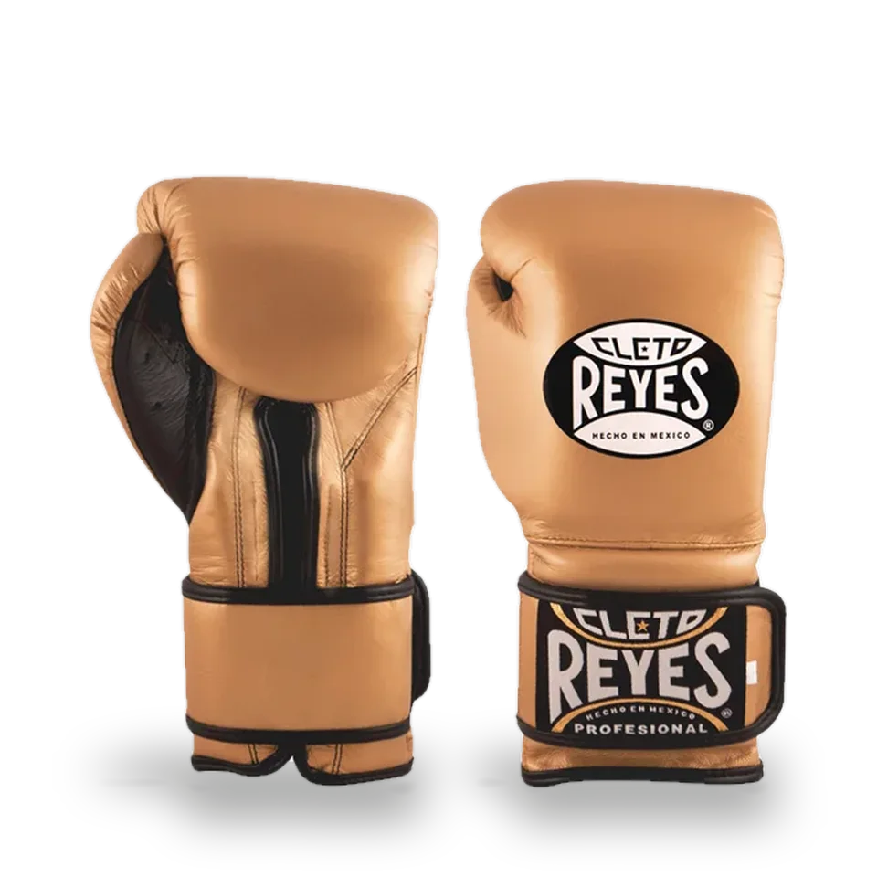 Gants de boxe d’entraînement Cleto Reyes Pro Redesign, or