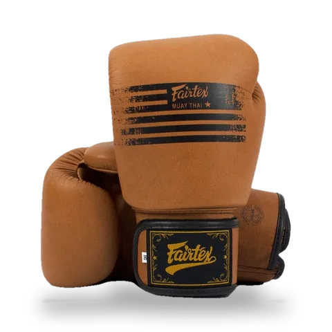 Gants de boxe d’entraînement Fairtex Legacy, cuir marron