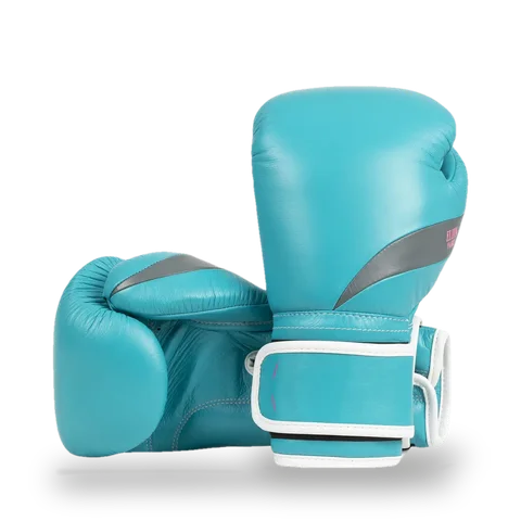 Gants de boxe L’Élégant Elion South Beach Velcro, turquoise