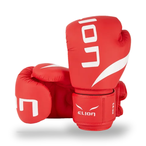 Gants de boxe L’Extravagant Elion, rouge et blanc
