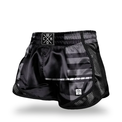 Short de boxe thaï Wicked One Squad Klaz, noir