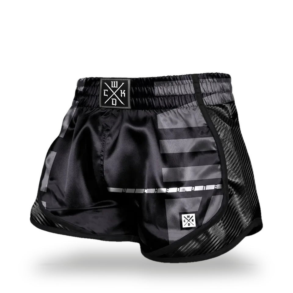 Short de boxe thaï Wicked One Squad Klaz, noir