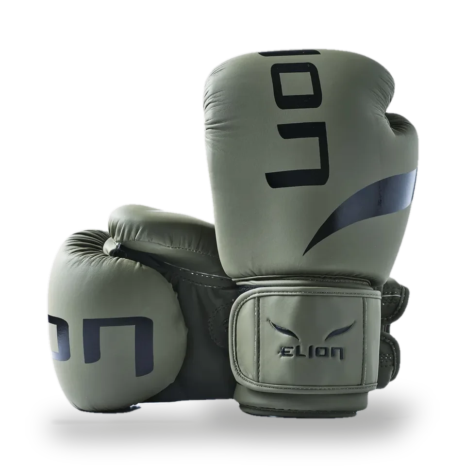 Gants de boxe L’Extravagant Elion, kaki et noir