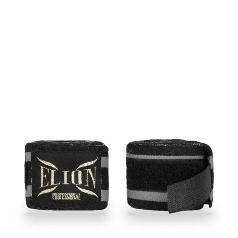 Bandes de boxe Elion 4,5 m, gris et noir