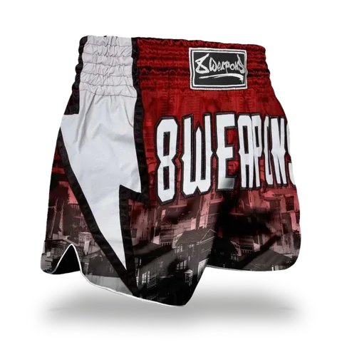 Short de boxe thaï 8 Weapons Red City