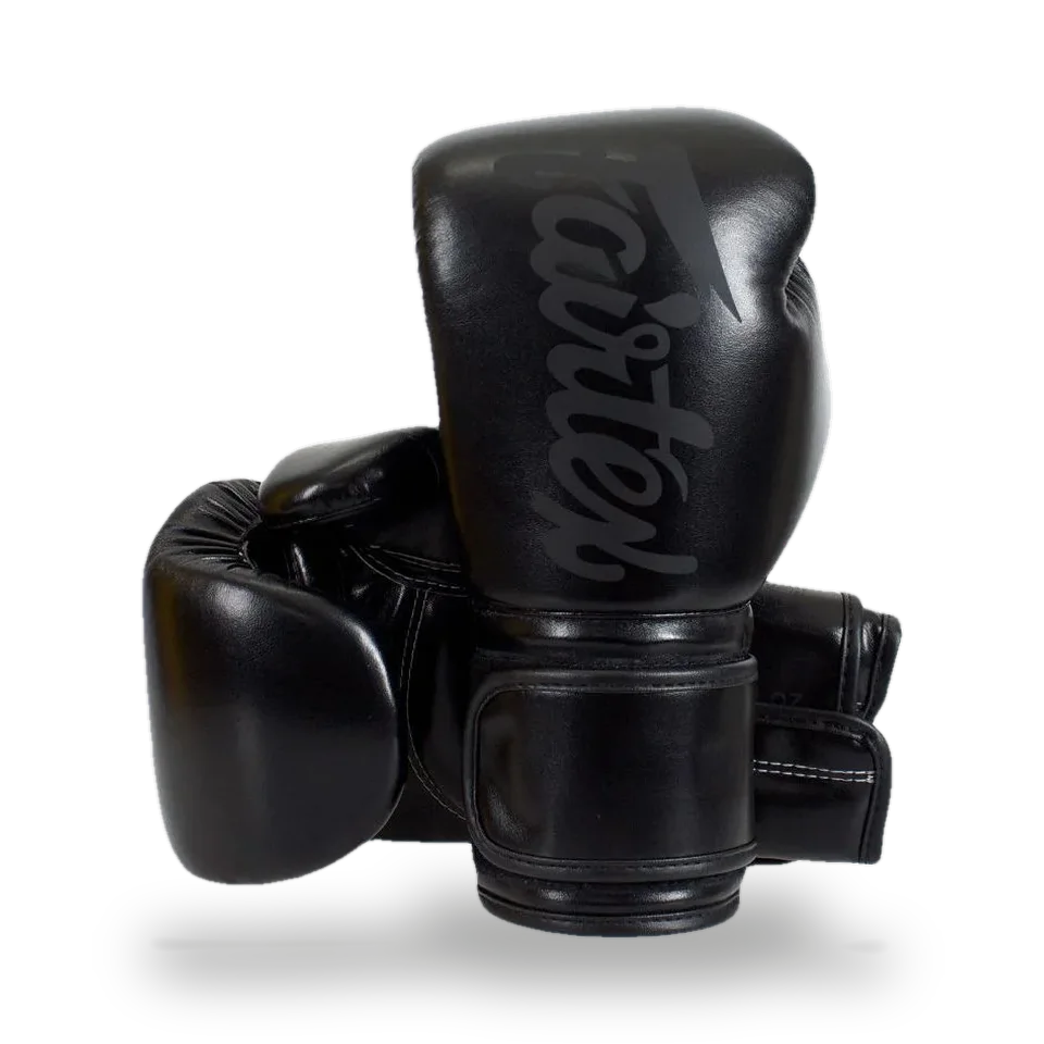 Gants de boxe d’entraînement Fairtex BGV14 Solid Black