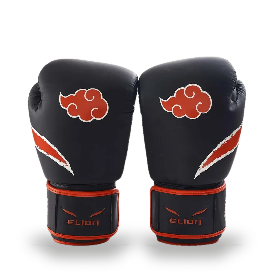 Gants de boxe L’Extravagant Naruto × Elion, Akatsuki noir et rouge
