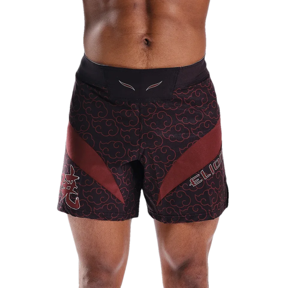 Short MMA Naruto × Elion Seyant, Akatsuki noir et bordeaux