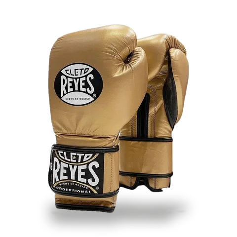 Gants de boxe d’entraînement Cleto Reyes Pro Sparring, or