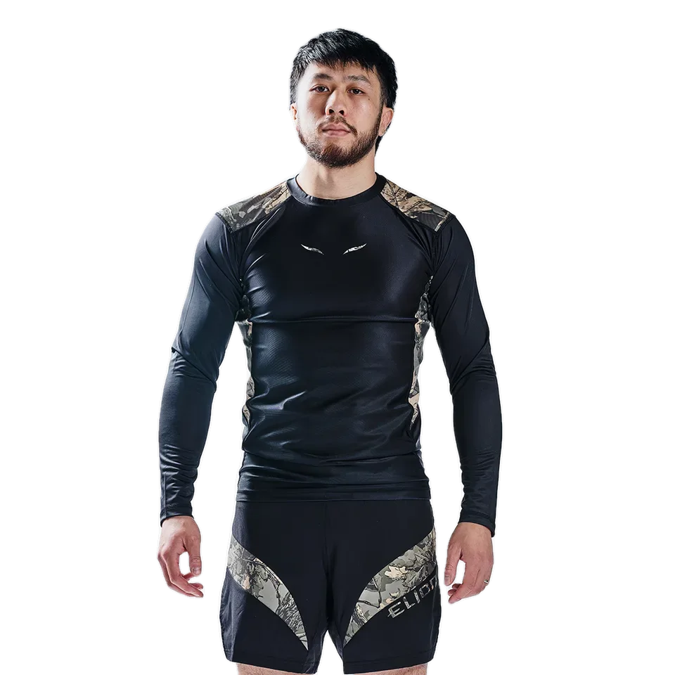 Rashguard Elion Forest manches longues, noir