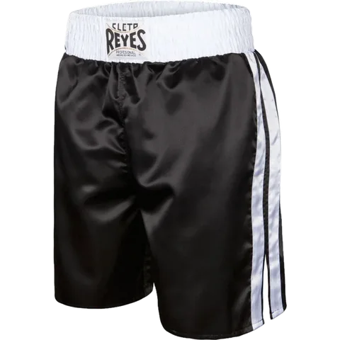 Short de boxe anglaise Cleto Reyes, noir et blanc