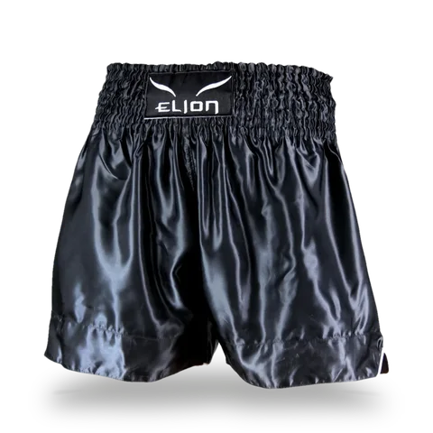 Short de boxe thaï Elion, noir