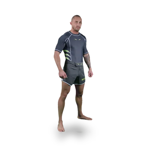 Rashguard Elion manches courtes, gris