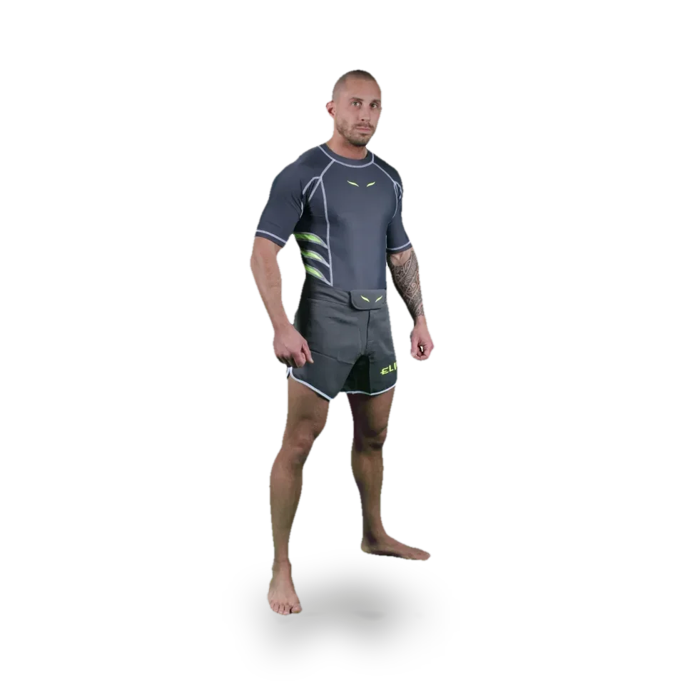Rashguard Elion manches courtes, gris
