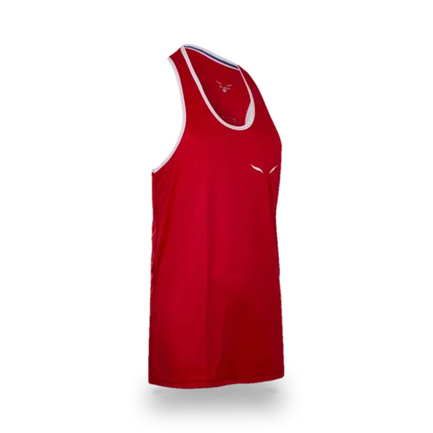 Débardeur de boxe anglaise Elion, rouge et blanc