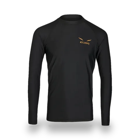 Rashguard Elion Monochrome manches longues, noir