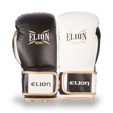 Gants de boxe Elion Audace, noir et blanc