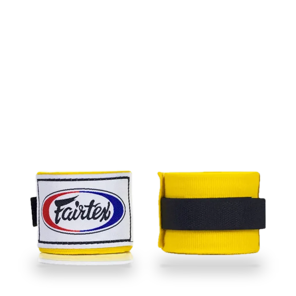 Bandes de boxe Fairtex, jaune