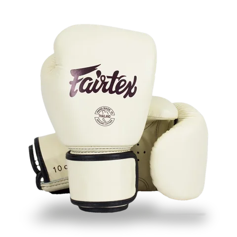 Gants de boxe Fairtex BGV16, blanc et crème