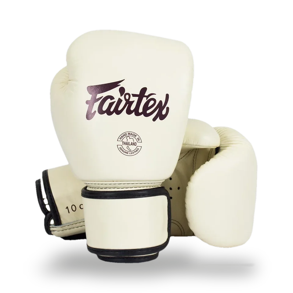 Gants de boxe Fairtex BGV16, blanc et crème
