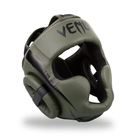 Casque de boxe Venum Elite, kaki et noir