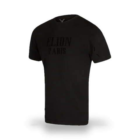 T-shirt Elion Velour, noir