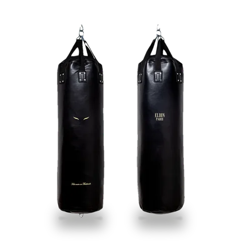 Sac de frappe Elion 1,35 m 45 kg, cuir noir