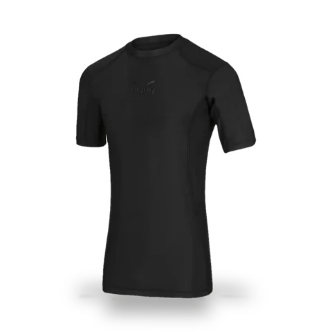Rashguard Elion Monochrome manches courtes, noir