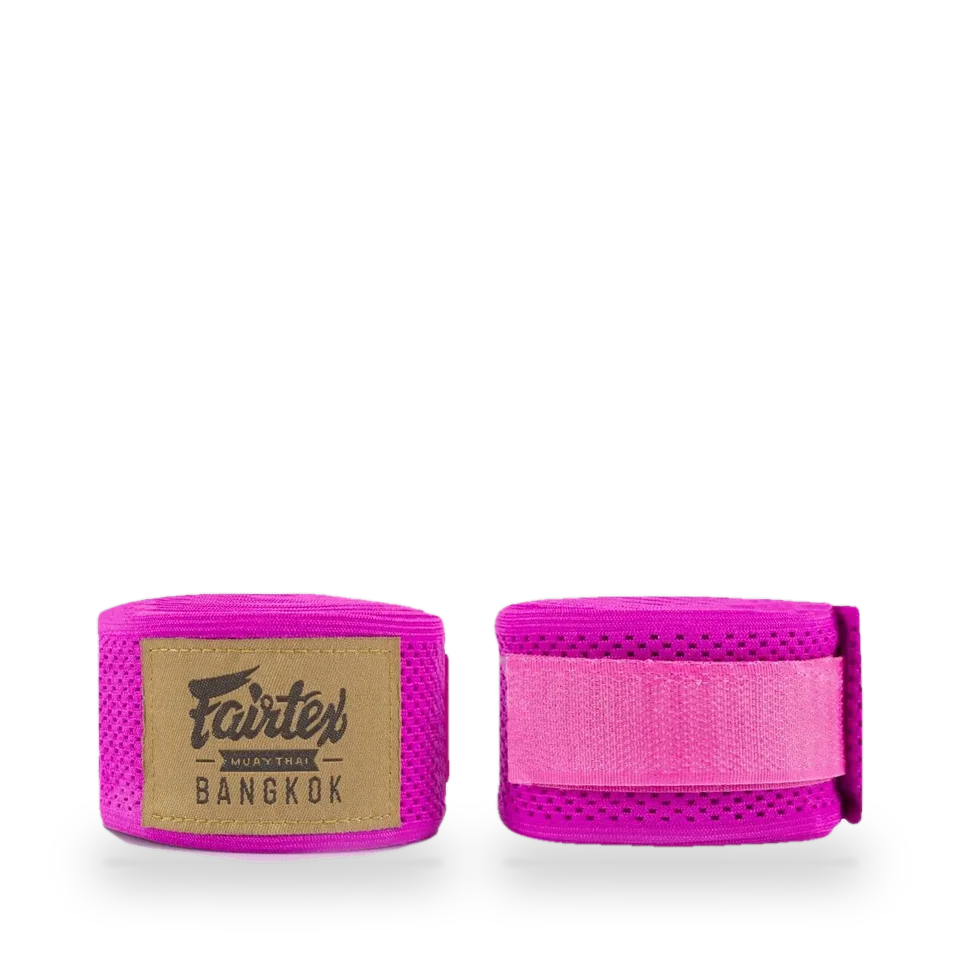 Bandes de boxe Fairtex, mesh rose