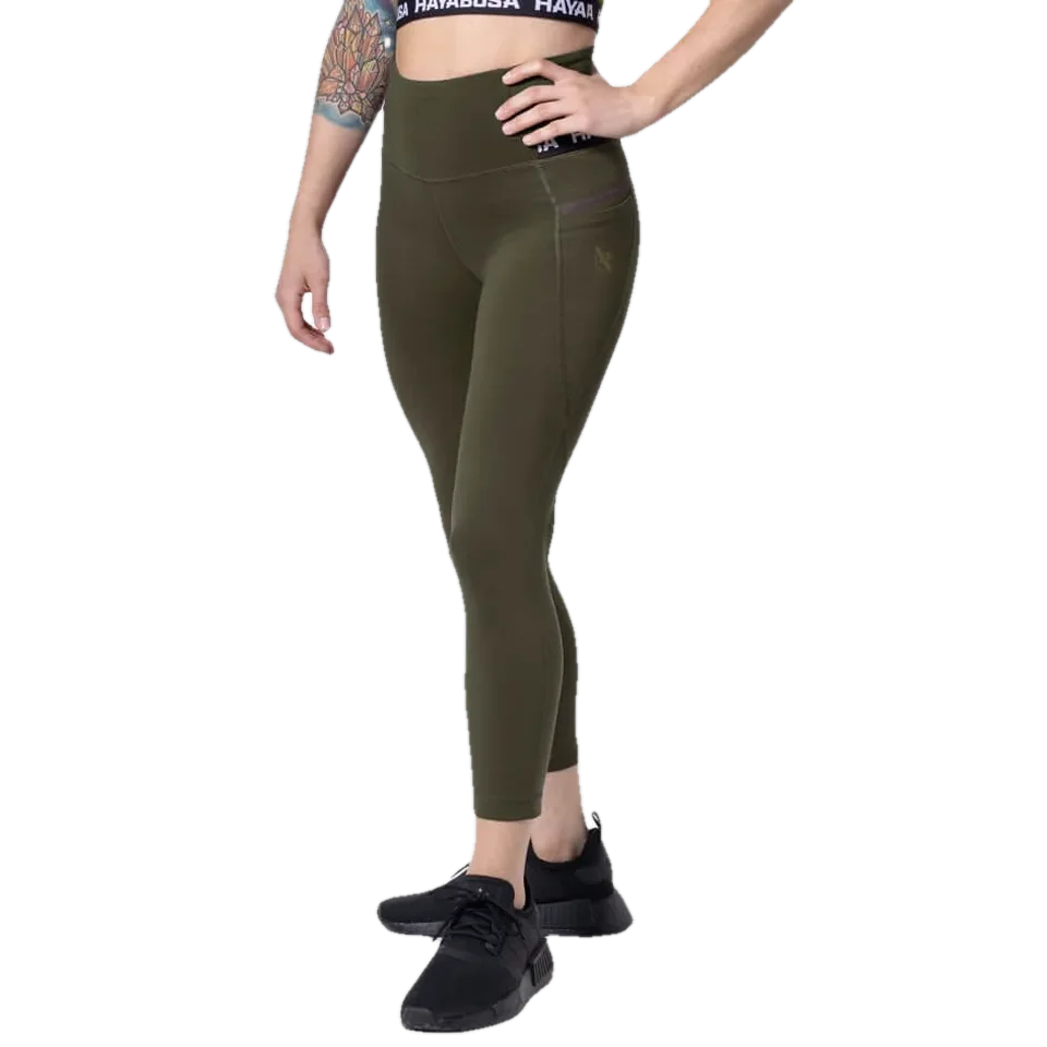 Legging Hayabusa 3 4 Taille Haute, olive