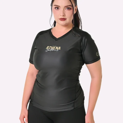 Rashguard femme Athena Fightwear — manches courtes